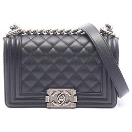 Borsa a tracolla Chanel Boy Small in nero
