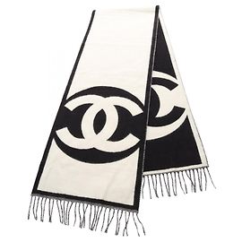 Chanel Coco Mark Cashmere Scarf