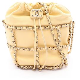 Chanel Coco Mark Schultertasche mit Kordzug