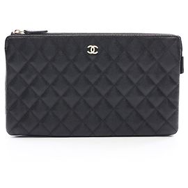 Chanel Matelassé Second Bag Clutch Handbag