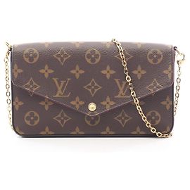 Borsa a tracolla Louis Vuitton Pochette Felicie Monogram Fuchsia
