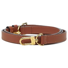 Correa de hombro de cuero marrón Louis Vuitton
