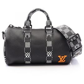 Bolsa de mão Louis Vuitton City Keepall XS Damier Distorted