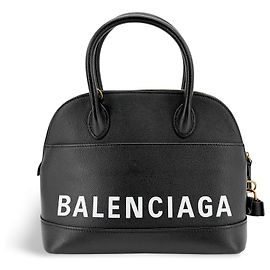 Balenciaga Logo Ville Leather Small