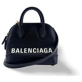 Balenciaga Logo Ville Leather XXS