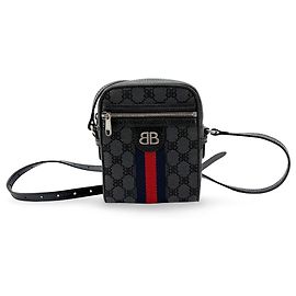 Balenciaga x Gucci The Hacker Project Borsa Messenger BB con zip in tela mini