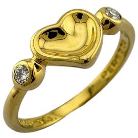 Autre Marque Tiffany & Co. Closed Heart Ringband aus 18K Gelbgold