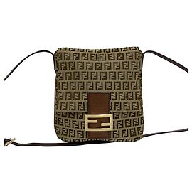 Fendi Vintage Zucchino FF Pattern Schultertasche