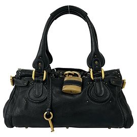 Bolso de mano de piel Chloé Paddington Logo Hardware