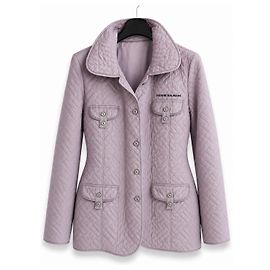 Pierre Balmain Women's Quilted Jacket – Dusty Lilac / Lavender – L / IT 44