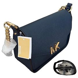 Borsa a tracolla Michael Kors Sylvia SM Flap Xbody - Pelle Blu Navy