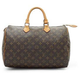 Louis Vuitton Bolsa Duffle Speedy 35 em Canvas Monogram Vintage