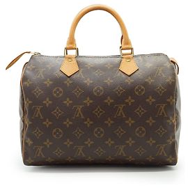 Louis Vuitton Bolsa de mão Vintage Monogram Canvas Speedy 30