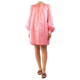 Baum und Pferdgarten Vestido mini rosa de manga larga - size UK 14