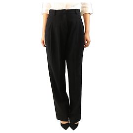 Autre Marque Pantalones de mezcla de lana negros - size M