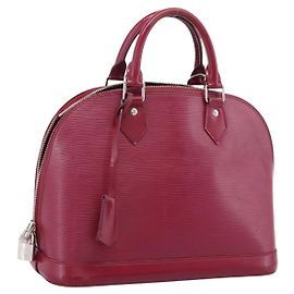 LOUIS VUITTON Epi Alma PM Hand Bag Fuchsia M40490 LV
