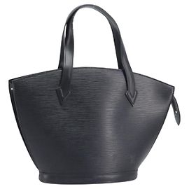 LOUIS VUITTON Epi Saint Jacques Shopping Shoulder Bag Black M52272