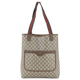 Saco Tote Gucci Old GG Supreme Sherry Line