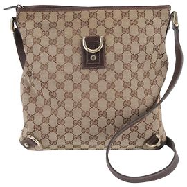 Borsa a tracolla Gucci GG Canvas Abbey in pelle
