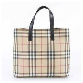 Borsa Tote in pelle Burberry Nova Check