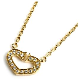 Collana Cartier C Heart in oro giallo 18K con diamanti