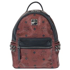 MCM Stark Wine Red/Bordeaux Leather Backpack