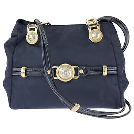 Borsa a tracolla Versace Vintage Medusa Navy