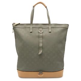 Borsa Tote con Zip Louis Vuitton Monogram Titanium