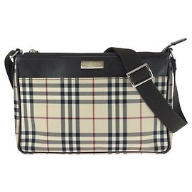 Bolsa de ombro Burberry padrão Check