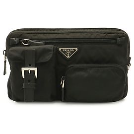 PRADA Triangle Bag - Nylon Leather Body Waist Pouch