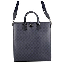Borsa Tote Media in Pelle Gucci GG Supreme