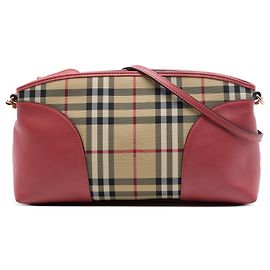 Burberry Beige Haymarket Check Coated Canvas Chichester Crossbody