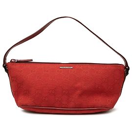 Gucci Red GG Canvas Boat