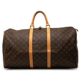 Louis Vuitton Brown Monogram Keepall 55