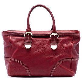 Gucci Signoria Tote aus Kalbsleder mit rotem Guccissima-Besatz