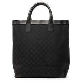 Tote Gucci em lona GG preta