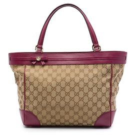 Gucci Mayfair Tote aus beigem GG Canvas