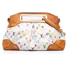 Louis Vuitton White Monogram Multicolore Judy GM
