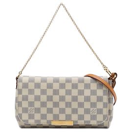 Louis Vuitton White Damier Azur Favorite MM