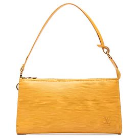 Louis Vuitton Yellow Epi Pochette Accessoires