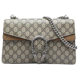 Borsa a tracolla Gucci Dionysus Medium GG Supreme Beige