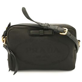 Bolsa de Ombro Prada em Fita Jacquard