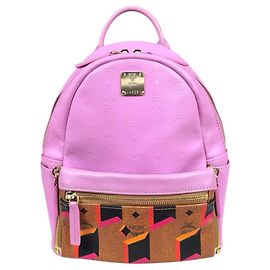 Mochila MCM Visetos Brown and Pink