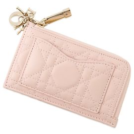 Christian Dior Pink Leather Card Case