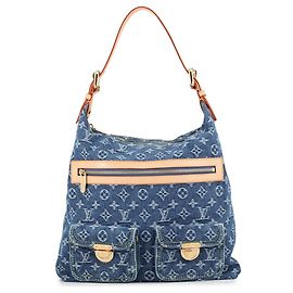 Louis Vuitton Monogram Denim Baggy GM Schultertasche