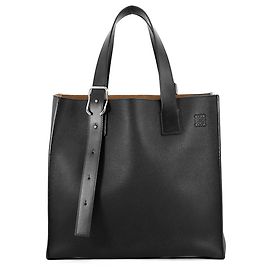 Loewe Shopper-Tasche aus schwarzem Leder