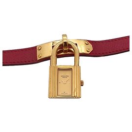 Hermès Orologio da polso al quarzo Hermes Kelly da donna, Oro e Rosso