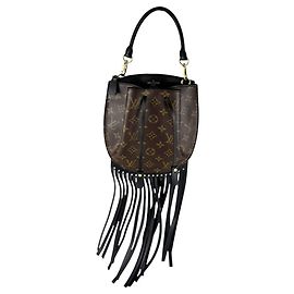 Bolso de mano Louis Vuitton Monogram Fringed Noe MINI