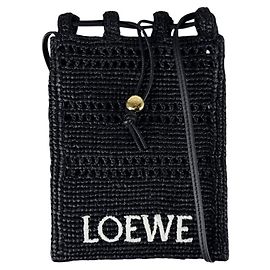 Bolso de hombro de rafia Loewe