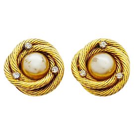 Orecchini a clip Chanel placcati oro
